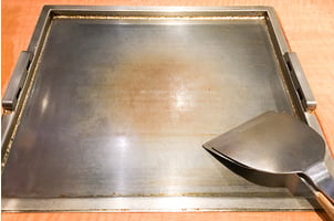 フッ素加工をした鉄板の写真